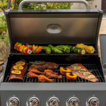 Gas Grill with Side Burner