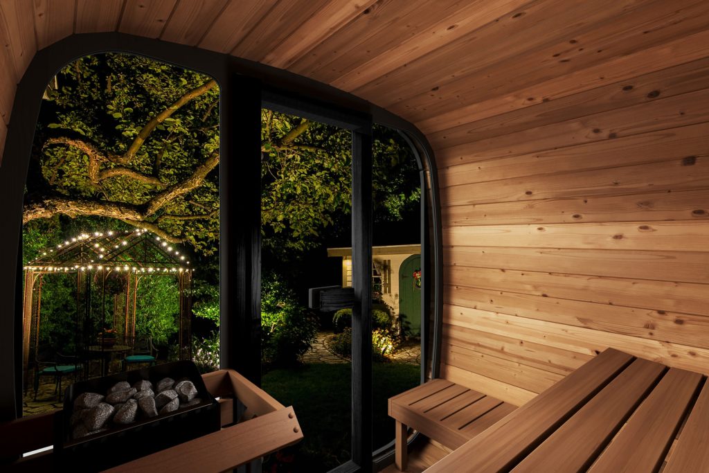 Interior SaunaLife Cube Sauna Kit