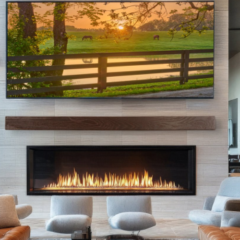 Linear Fireplace