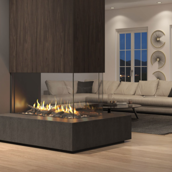 Multi-Sided Fireplace