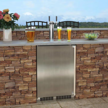 Outdoor Kitchen Island with Kegerator