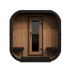 SaunaLife CL12G Outdoor Cube Sauna Front View