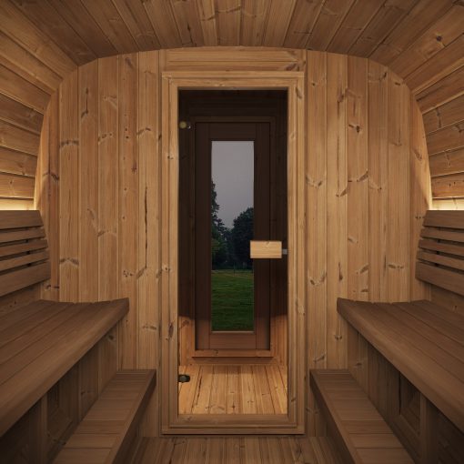 SaunaLife CL12G Outdoor Cube Sauna with Double Doors