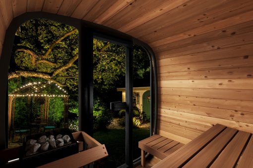 SaunaLife CL5 Cube Sauna Kit inside