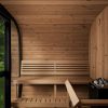 SaunaLife CL7G Outdoor Cube Sauna Inside View
