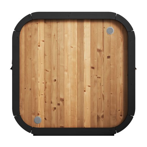SaunaLife Cube Cl4G Outdoor Cube Sauna Back View