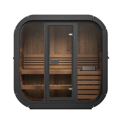 SaunaLife Cube Cl4G Outdoor Cube Sauna front side