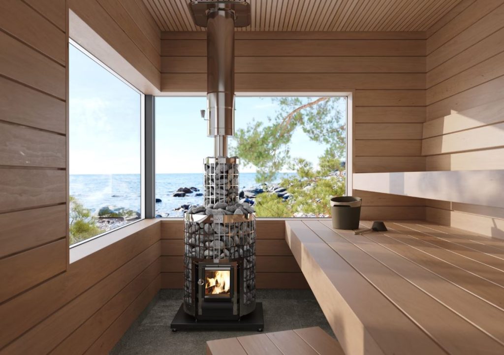Harvia Wood Fire Stove in Sauna