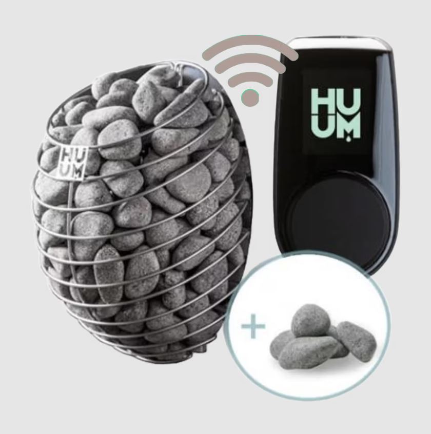 HUUM DROP 6kW Electric Heater Package w UKU Wifi Controller and Stones