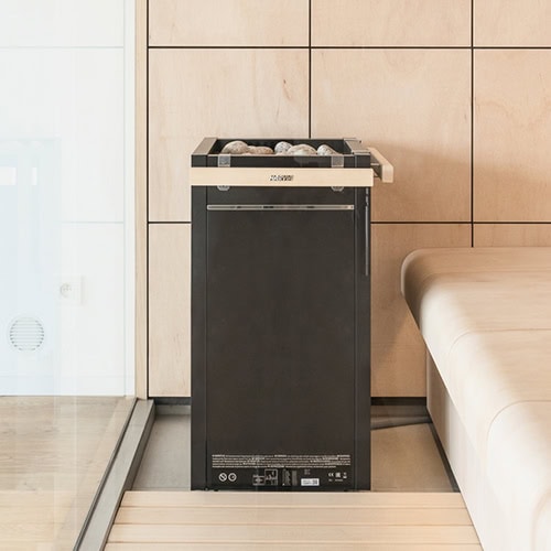 Harvia Virta Combi 9.0kW Electric Sauna Heater, HL90E, with Digital Controls with Wifi and with 3 boxes of Stones