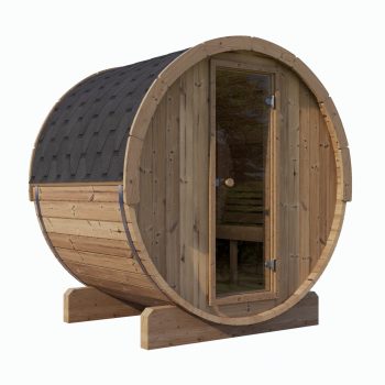 SaunaLife Model E7 4 Person Outdoor Sauna Barrel