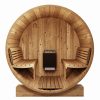 SaunaLife Model E8G Barrel Outdoor Sauna Internal Bench
