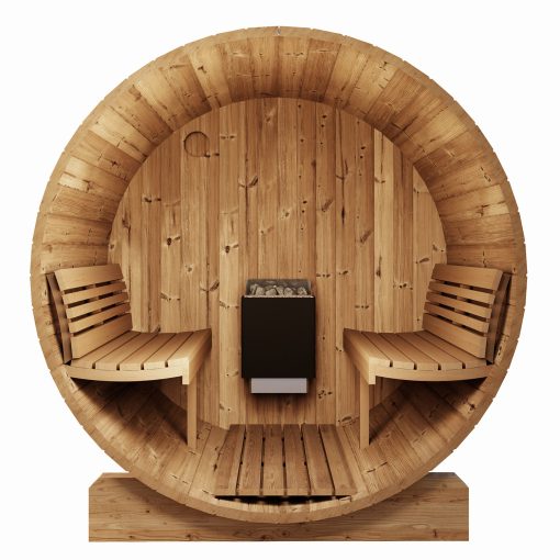 SaunaLife Model E8G Barrel Outdoor Sauna Internal Bench