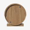 SaunaLife Model E8G Barrel Outdoor Sauna back view