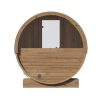 SaunaLife Model E8W 6 Person Sauna Barrel Back View