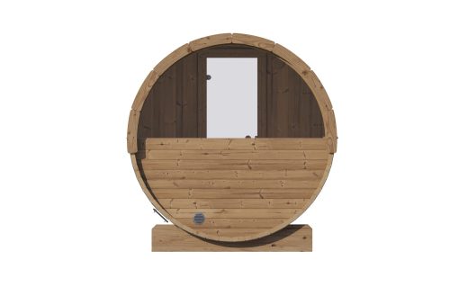 SaunaLife Model E8W 6 Person Sauna Barrel Back View