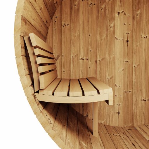 SaunaLife Model E8W 6 Person Sauna Barrel Bench Plan