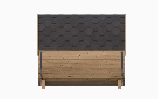 SaunaLife Model E8W 6 Person Sauna Barrel Side View