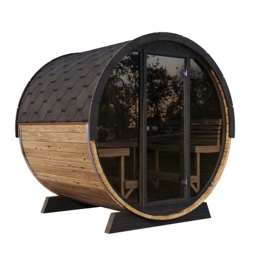 SaunaLife Model EE8G Barrel Sauna