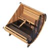 SaunaLife Model EE8G Barrel Sauna inside view