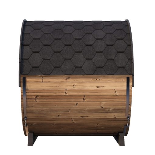 SaunaLife Model EE8G Barrel Sauna side view