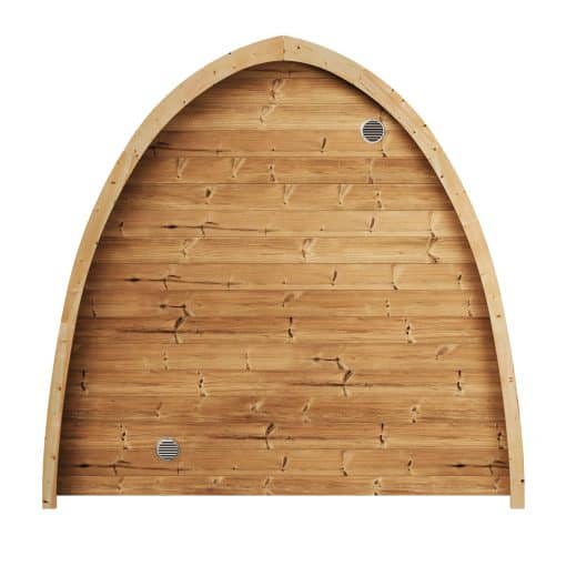 SaunaLife Model G3 4 Person Outdoor Home Sauna Back View