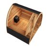 SaunaLife Model G3 4 Person Outdoor Home Sauna Floor Plan Cutaway