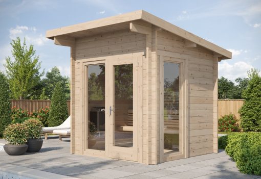 SaunaLife Model G4 6-Person Traditional Outdoor Sauna Exterior