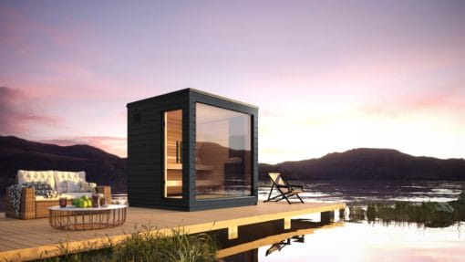 SaunaLife Model G6 Pre Assembled 5 Person Outdoor Home Sauna