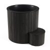SaunaLife Model S1B 1-Person Cold & Hot Immersion Tub, Black