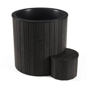 SaunaLife Model S1B 1-Person Cold & Hot Immersion Tub, Black