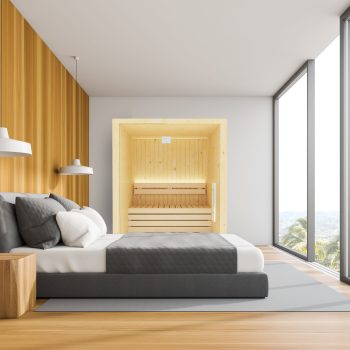 SaunaLife Model X2 Indoor Sauna 2 Person In Room