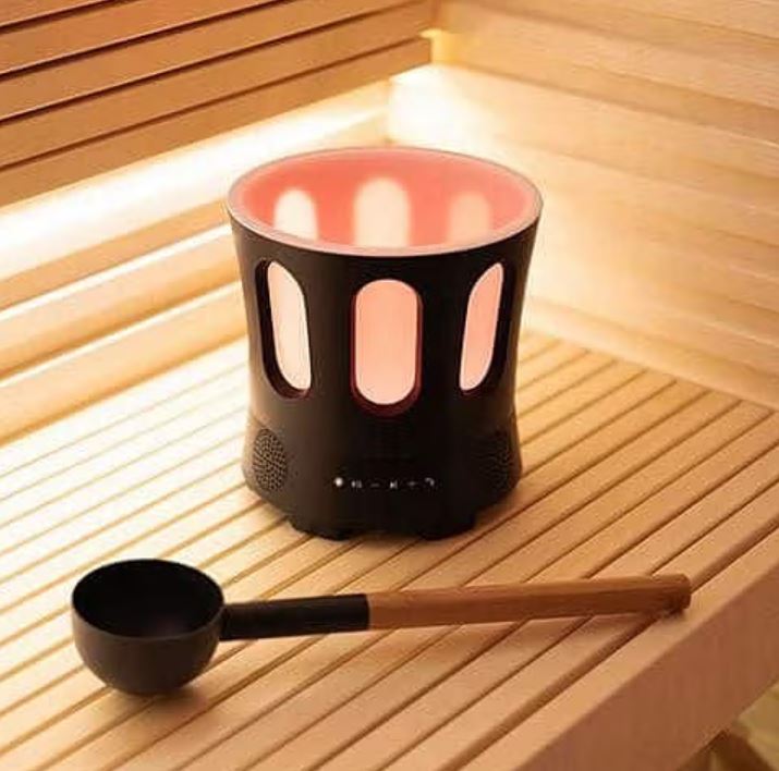 SaunaLife SaunaZone Bucket and Ladle Bluetooth and Lights