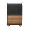 SaunaLife Cl3G cube outdoor sauna in side view